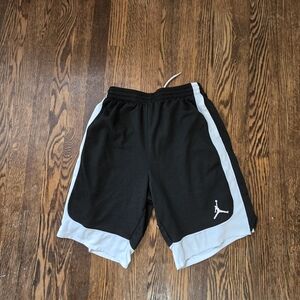 Boys Jordan Dri Fit Basketball Shorts Black Gray Youth XL